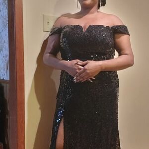 Fashion Nova Black Strapless Dress